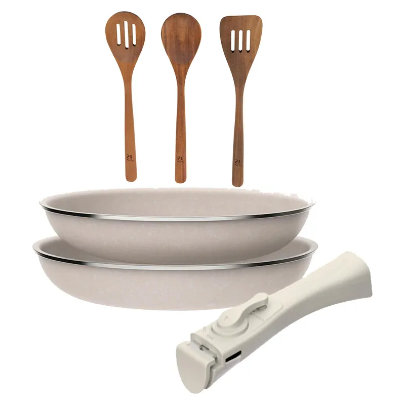 Sartenes Ø24Ø28cm inducción Click&Cook y Utensilios de cocina