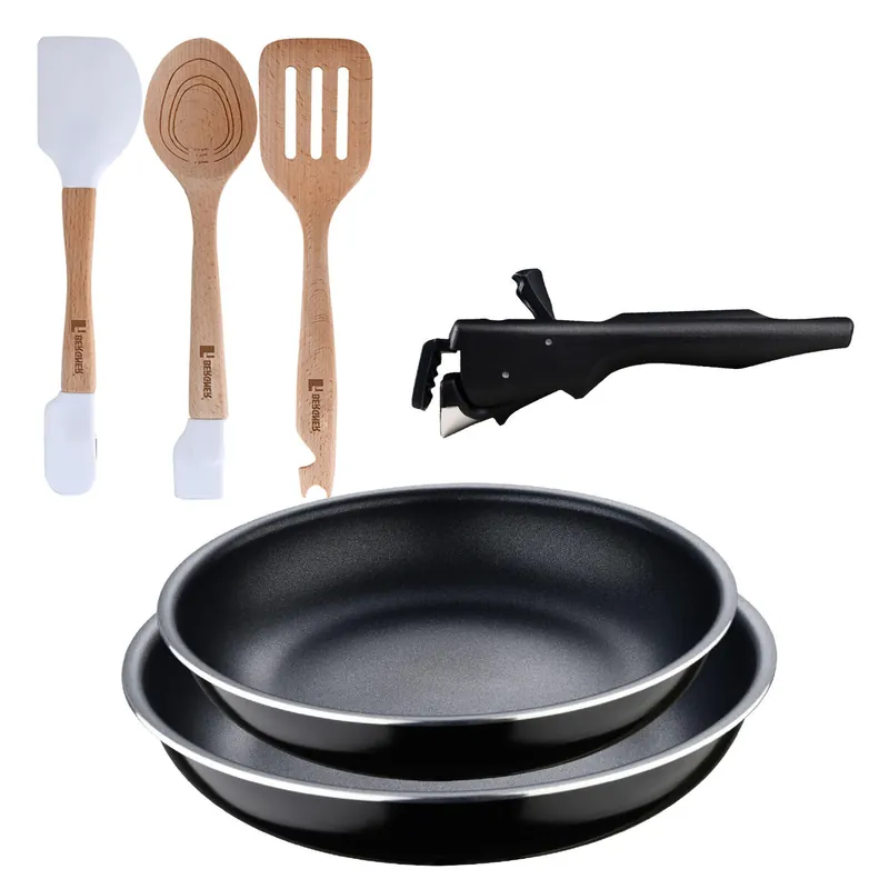 Sartenes Ø22Ø26cm inducción Click&Cook y Utensilios de cocina