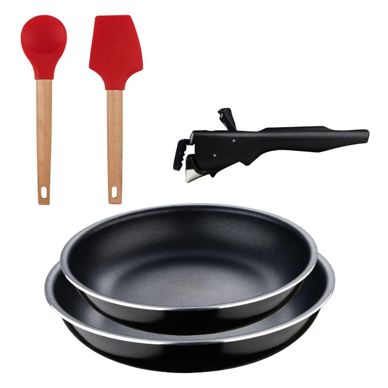 Sartenes Ø22Ø26cm inducción Click&Cook y Utensilios de cocina