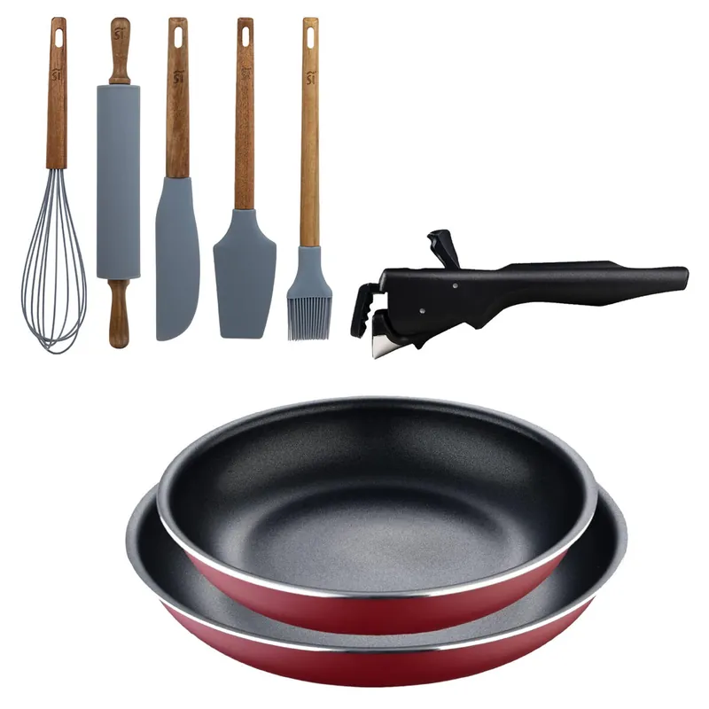 Sartenes Ø22Ø26cm inducción Click&Cook y Utensilios de cocina
