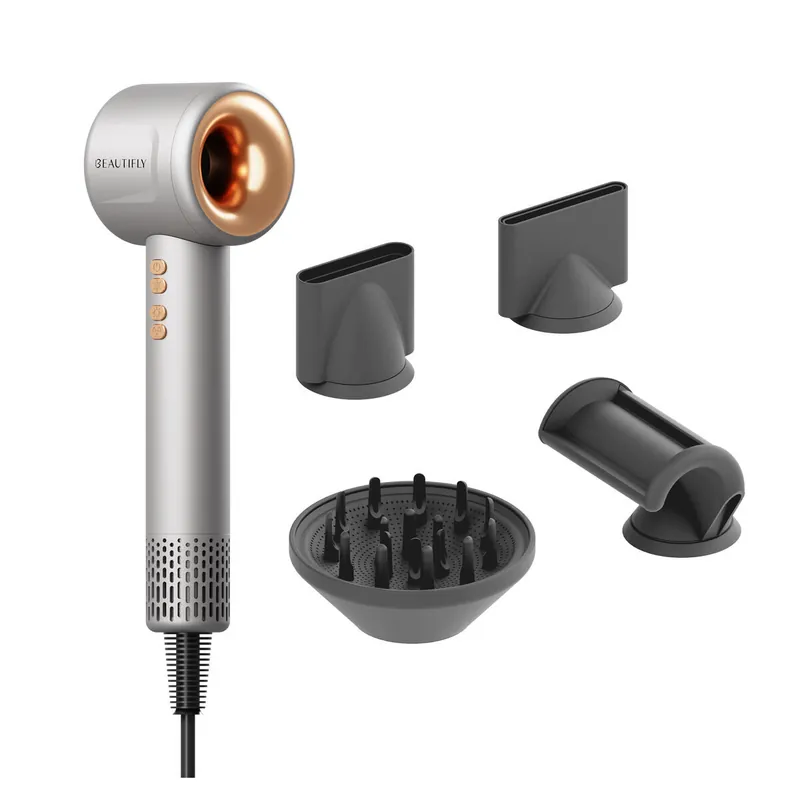 Beautifly Secador de Pelo IonBoost 1600 W Gris, Ionización Avanzada, Secado Rápido - Electrodomésticos