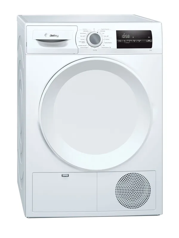 Secadora bomba de calor 8 kilos color blanco BALAY 3SB288BE - Electrodomésticos