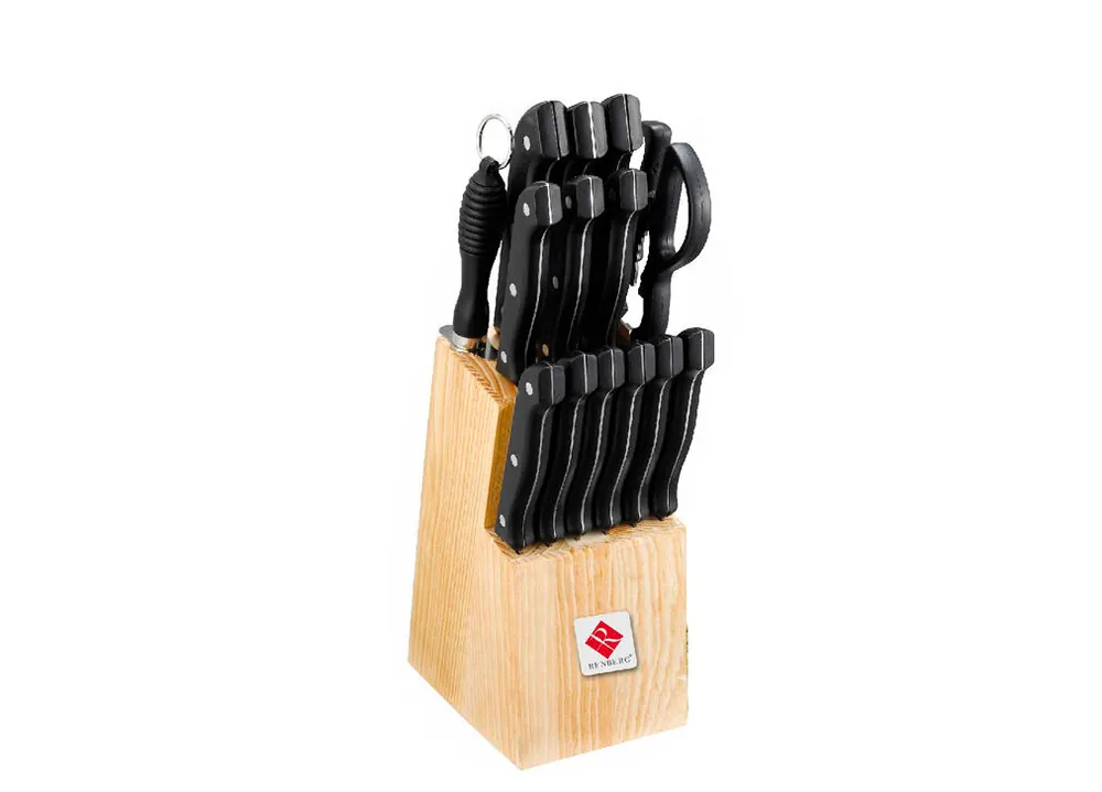 Set de 15 cuchillos y tacoma madera - Cocina