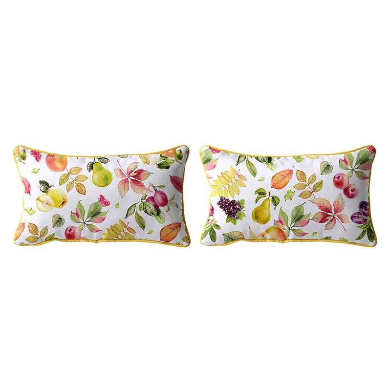 Set de 2 fundas de cojin decorativo 100% algodónSELLA 30x50 cm Multicolor - Textil