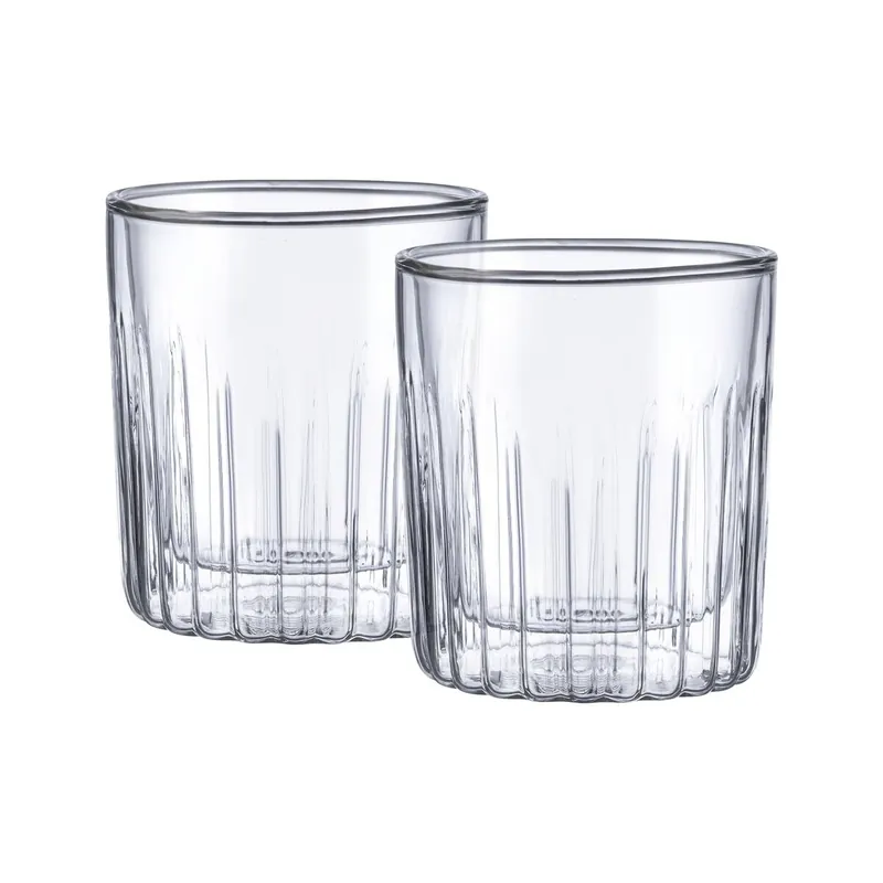 Set de 2 Vasos 300ml MIXOLOGY de doble pared en Borosilicato MasterPRO - Cocina