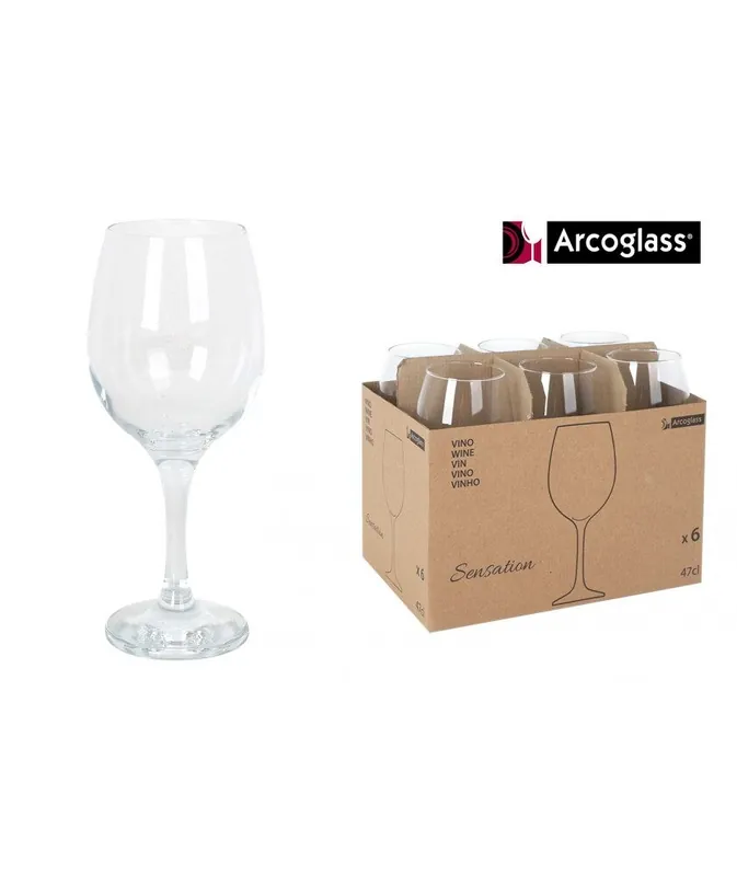 Set de 6 copas vino SENSATION 47cl transparentes - Cocina
