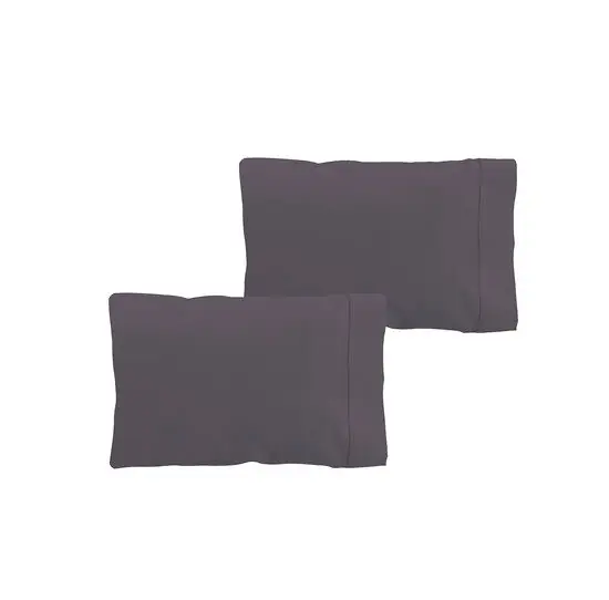 Set Dos Fundas de Almohada Donegal 70cm o Cama 135cm Gris Oscuro - Textil