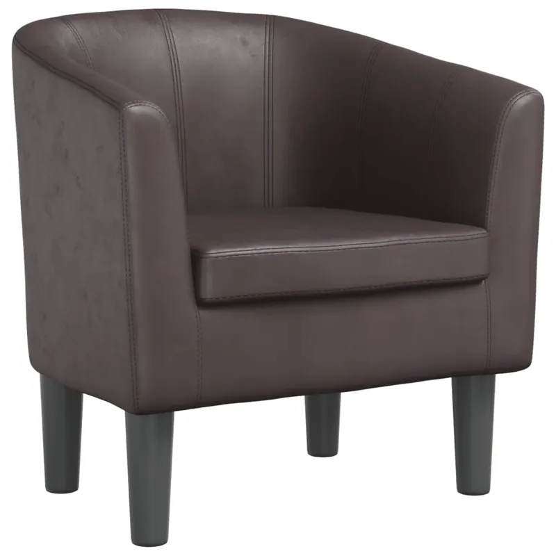 vidaXL Sillón cuero sintético blanco - Sofás sillones puffs