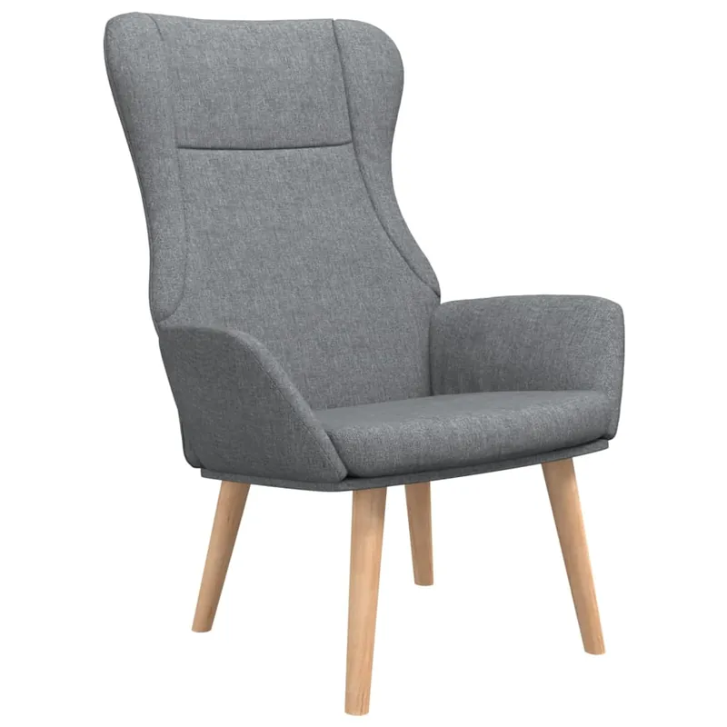 vidaXL Sillón de relax de tela gris claro - Sofás sillones puffs