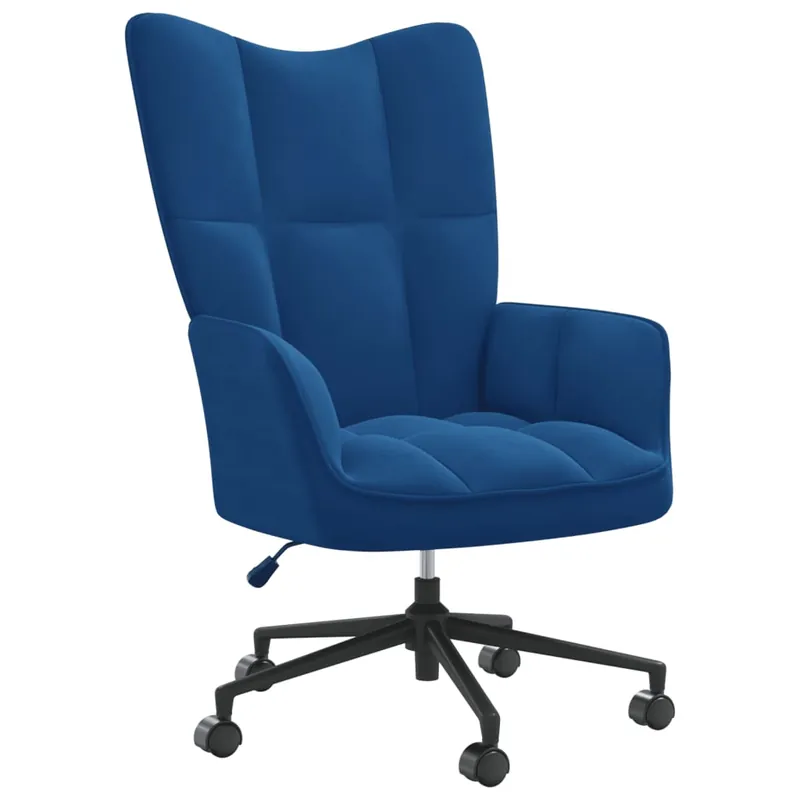 vidaXL Sillón de relax de terciopelo azul - Sofás sillones puffs