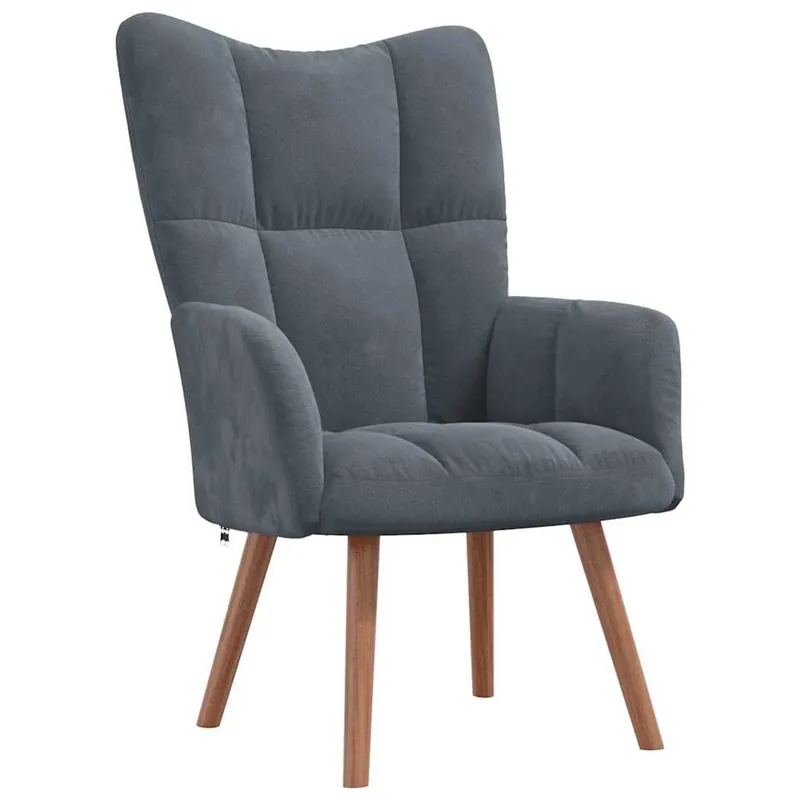 vidaXL Sillón de relax de terciopelo amarillo mostaza - Sofás sillones puffs