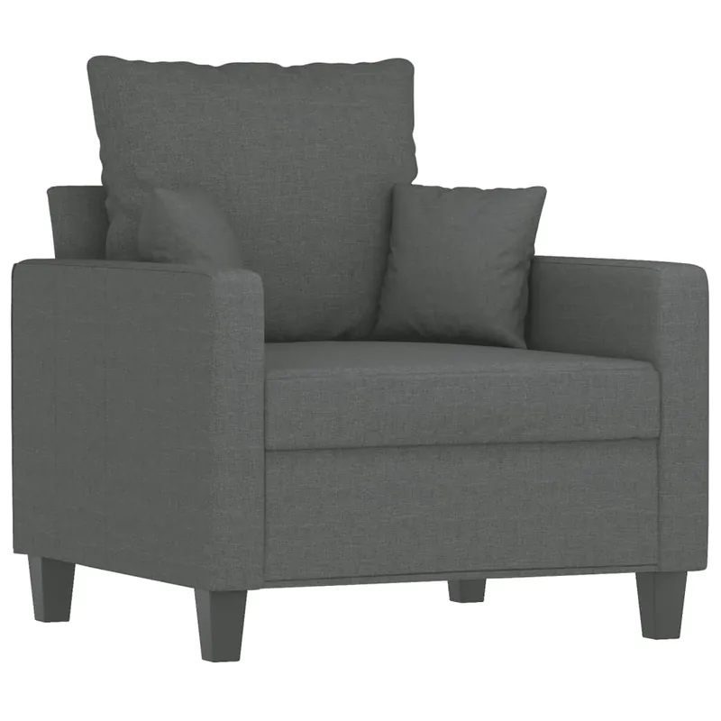 vidaXL Sillón de tela amarillo claro 60 cm - Sofás sillones puffs