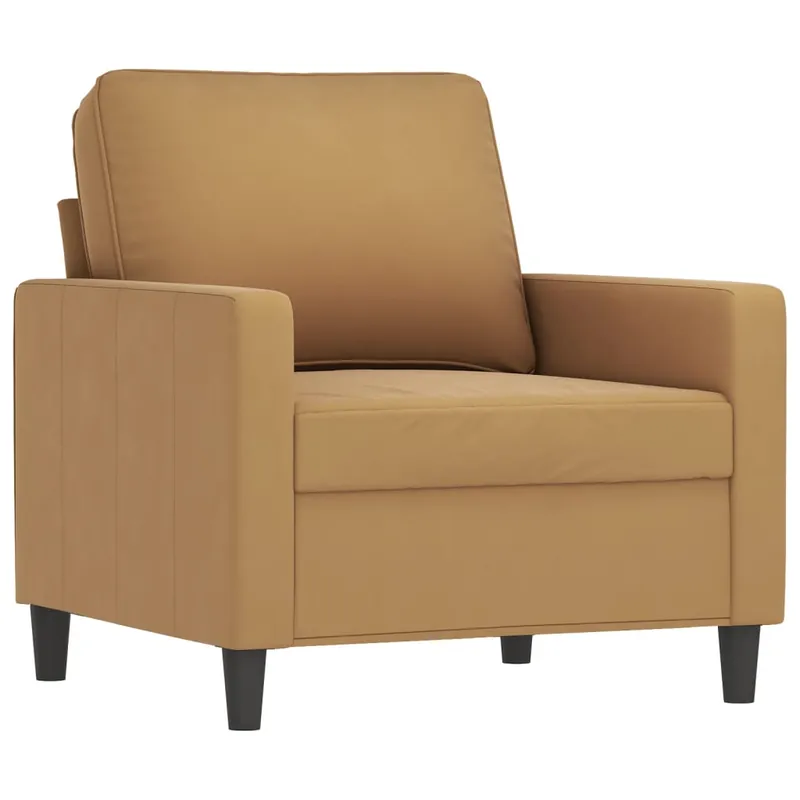 vidaXL Sillón de terciopelo amarillo 60 cm - Sofás sillones puffs
