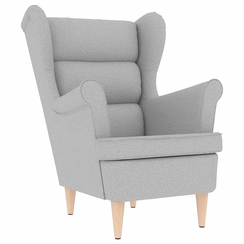 vidaXL Sillón de lino blanco 74x84x100 cm - Sofás sillones puffs