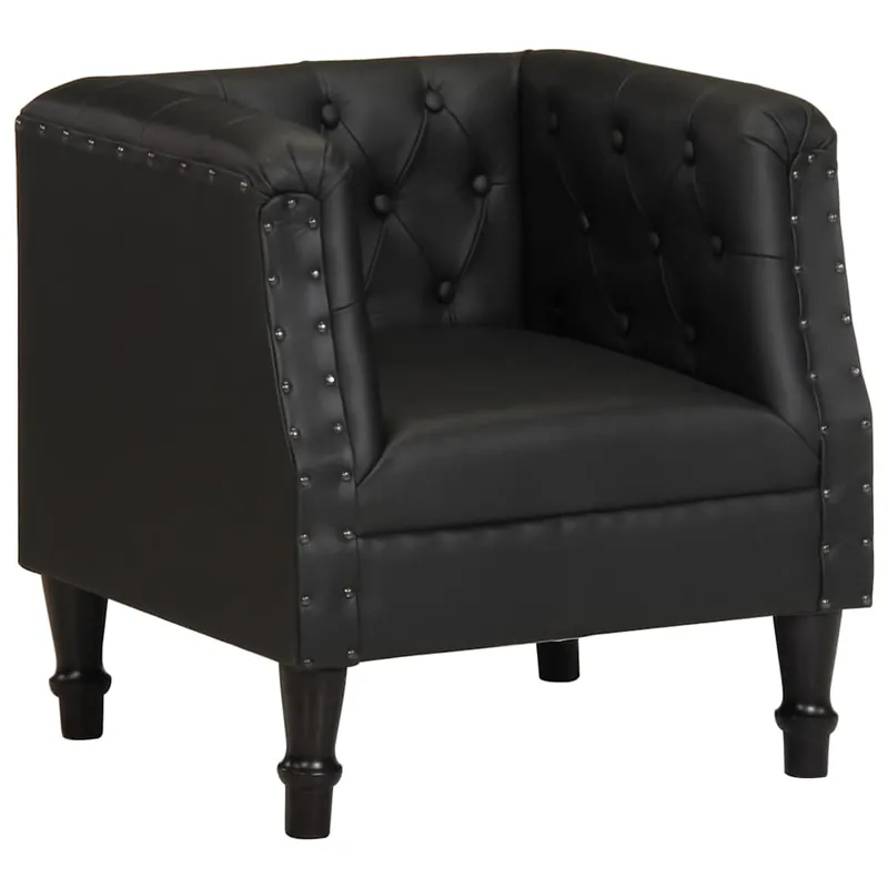 vidaXL Sillón de cuero auténtico gris - Sofás sillones puffs