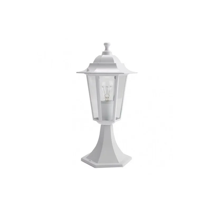 sobremuro jardin aluminio color blanco serie auriga 19cm - Decoración