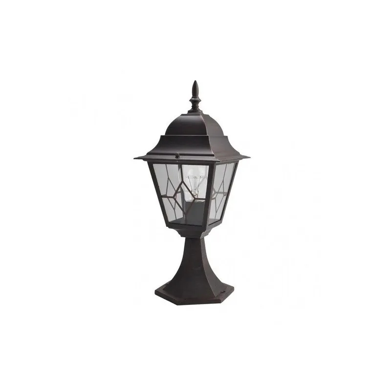 sobremuro jardin aluminio color marron serie bootes 18.5cm - Decoración