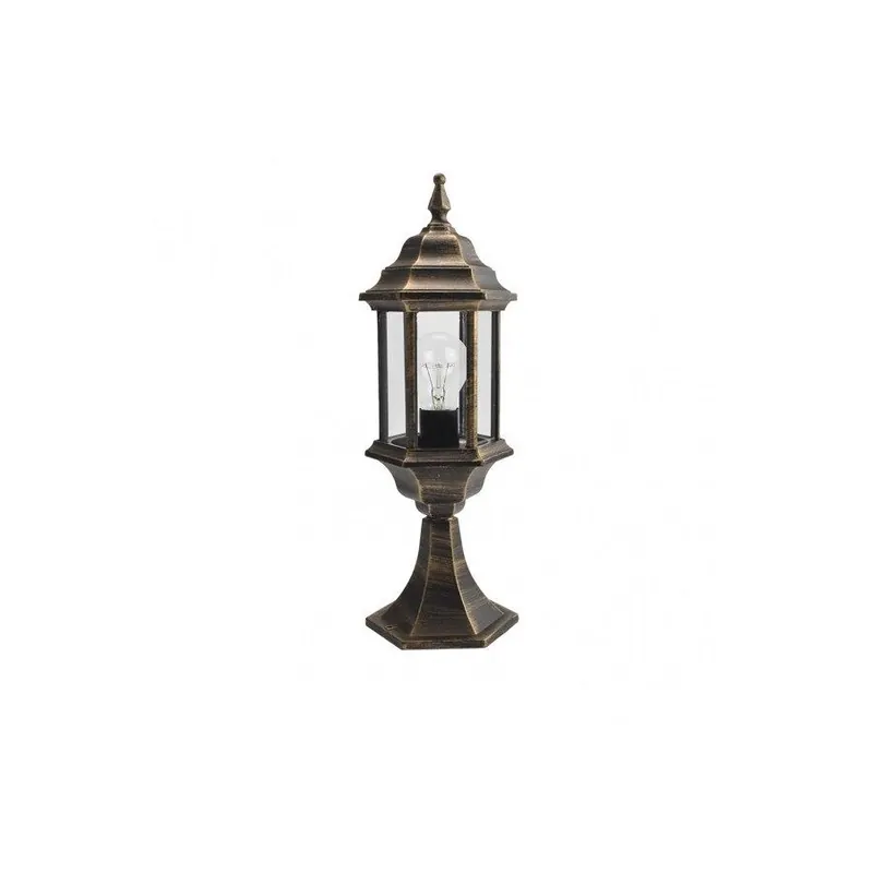 sobremuro jardin aluminio color negro serie pollux 17cm - Decoración