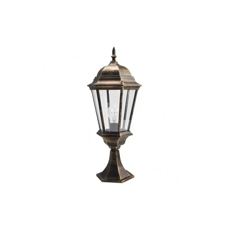 sobremuro jardin aluminio color negro serie regulus 23cm - Decoración