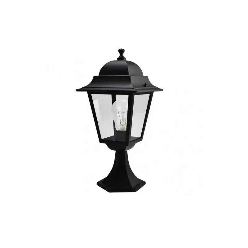 sobremuro jardin aluminio color negro serie spica 21.5cm - Decoración