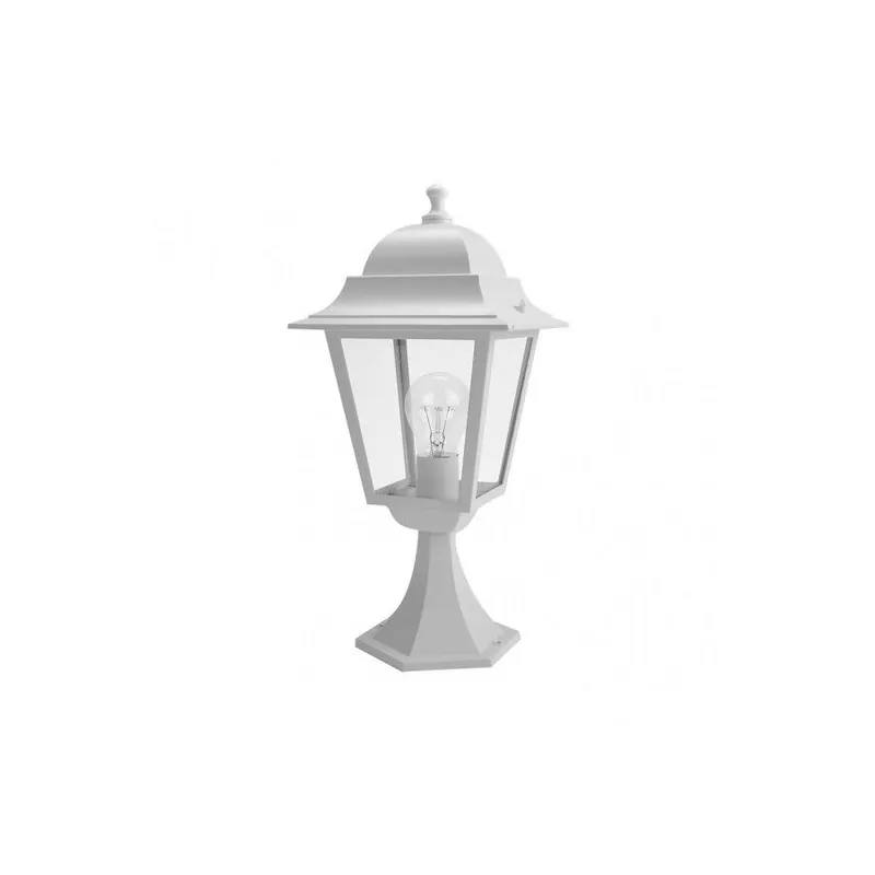 sobremuro jardin aluminio color blanco serie spica 21.5cm - Decoración