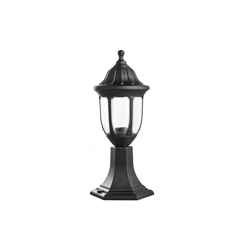 sobremuro jardin policarbonato color negro serie angã©lica 16.6cm - Decoración