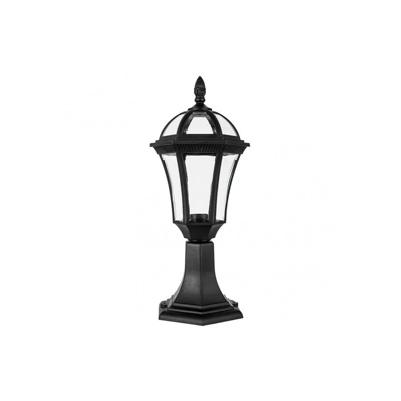 sobremuro jardin policarbonato color negro serie comino 17.6cm - Decoración