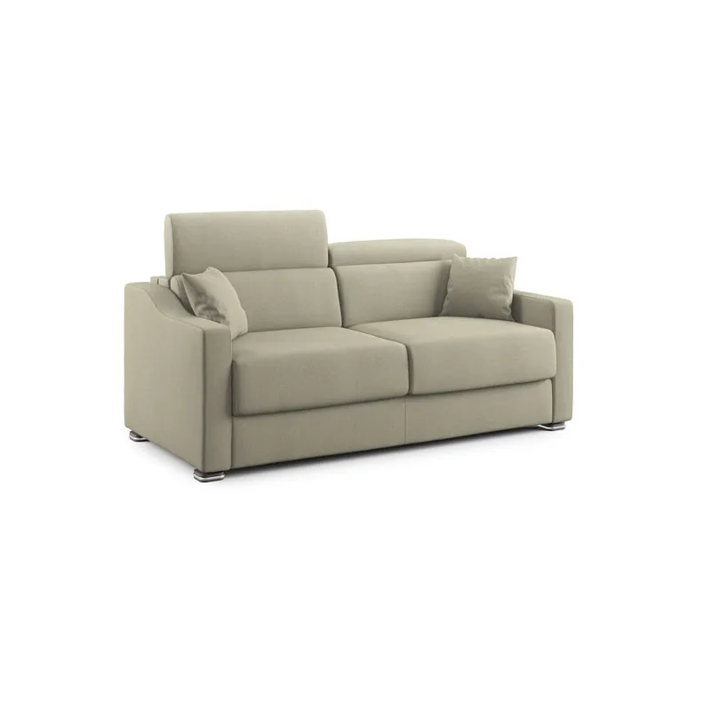 Amber Sofá cama convertible con tela desmontable 171 cm (mat. 120x197) Amarillo - Sofás sillones puffs