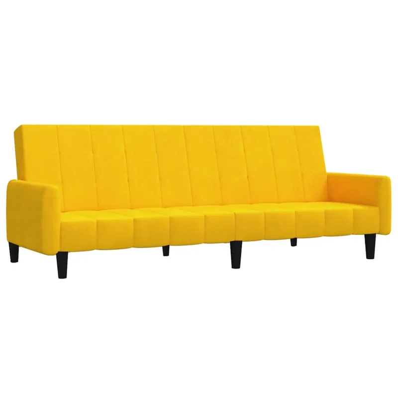 vidaXL Sofá cama de 2 plazas terciopelo azul - Sofás sillones puffs