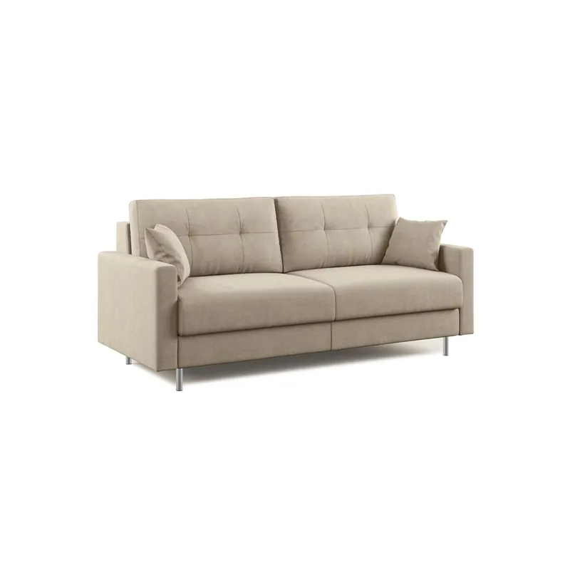Megan Sofá convertible en microfibra extraíble 208 cm (mat. 160x197) Amarillo - Sofás sillones puffs
