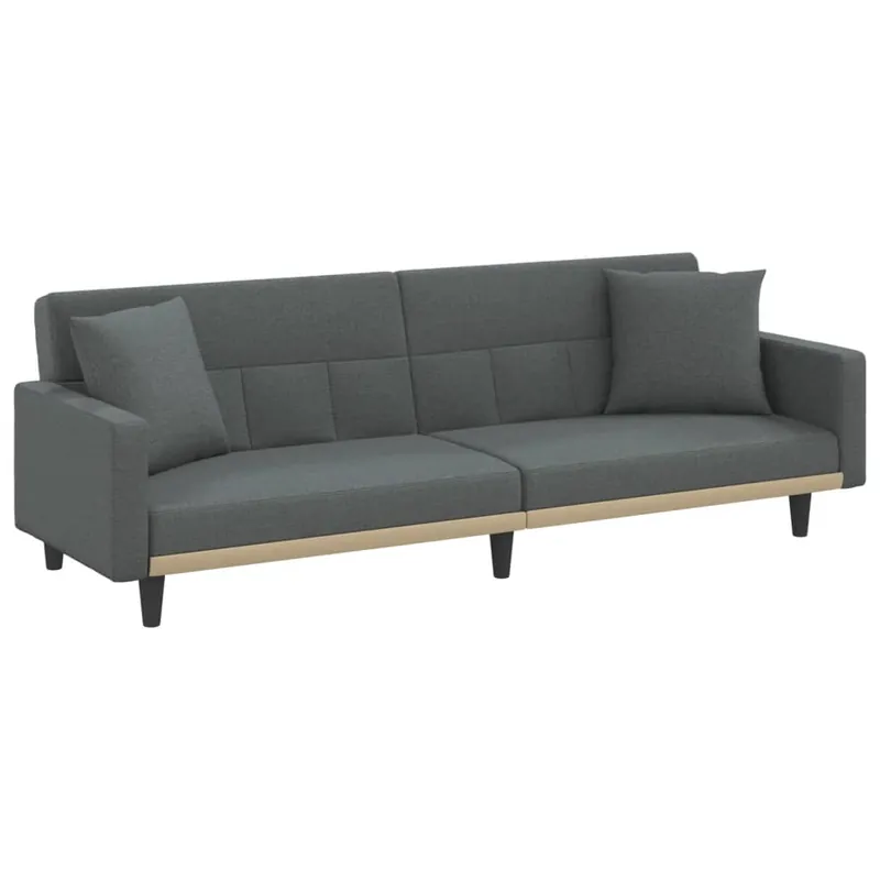 vidaXL Sofá cama con cojines tela color crema - Sofás sillones puffs