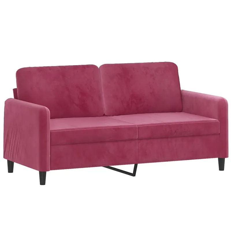 vidaXL Sofá de 2 plazas terciopelo amarillo 140 cm - Sofás sillones puffs