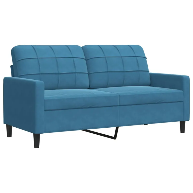vidaXL Sofá de 2 plazas terciopelo amarillo 140 cm - Sofás sillones puffs
