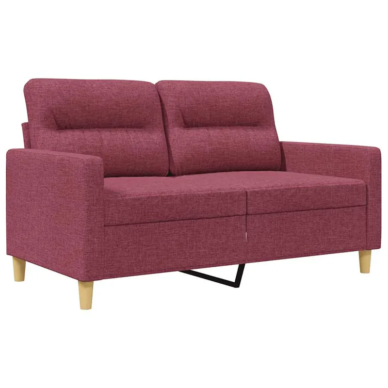 vidaXL Sofá de 2 plazas de tela marrón 120 cm - Sofás sillones puffs