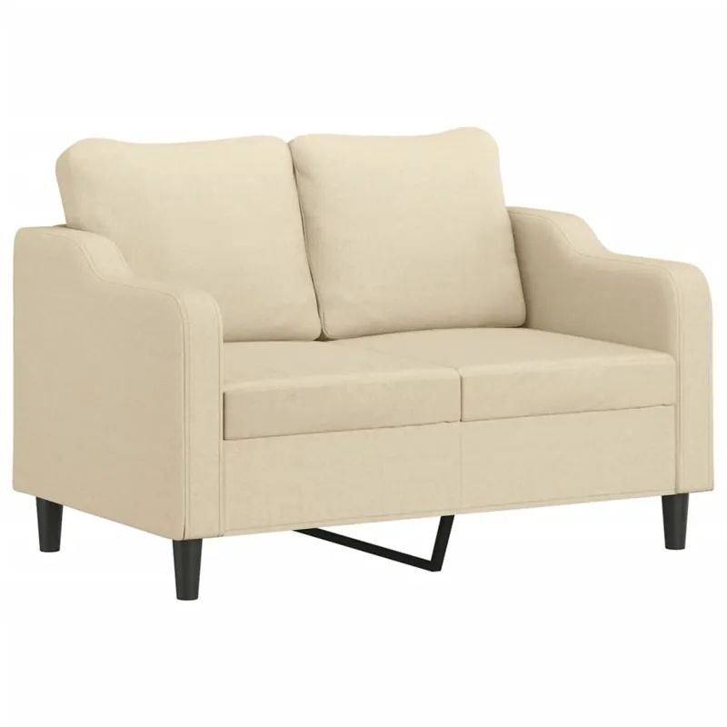 vidaXL Sofá de 2 plazas de tela rojo tinto 120 cm - Sofás sillones puffs