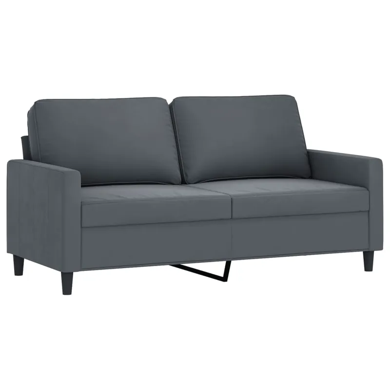 vidaXL Sofá de 2 plazas terciopelo amarillo 140 cm - Sofás sillones puffs