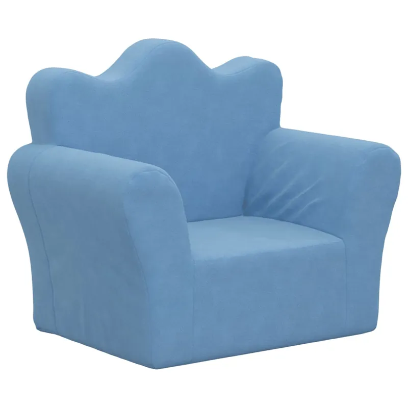 Sofá para niños - Sofá infantil felpa suave gris claro