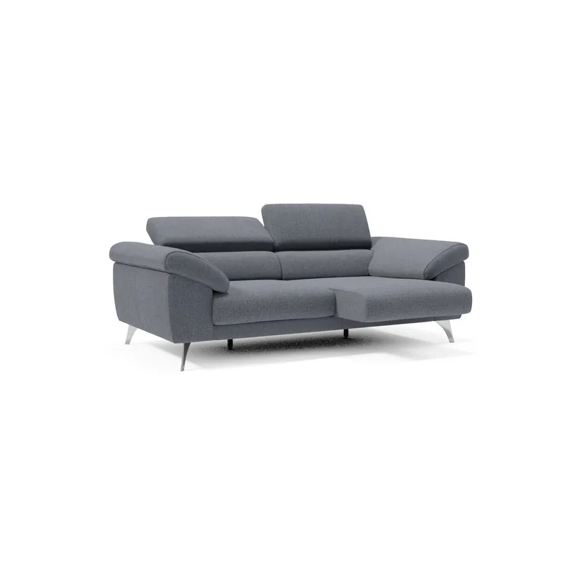 Donatello Sofá con reposabrazos con arcón en tejido desmontable 183 cm Amarillo - Sofás sillones puffs