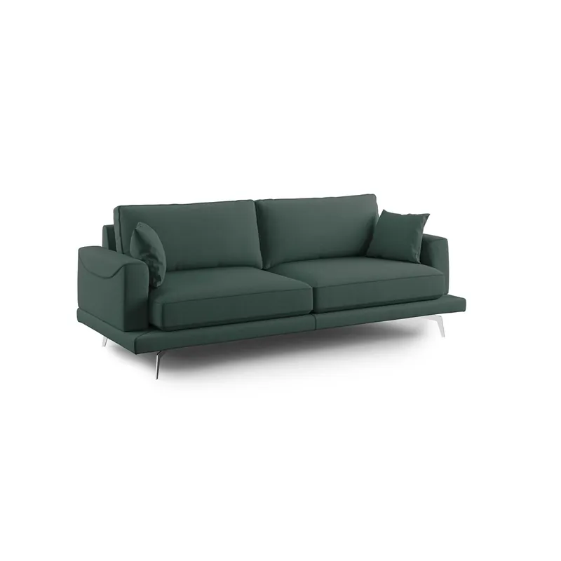 Dorian Sofá moderno de tela suave y antimanchas 178 cm Amarillo - Sofás sillones puffs