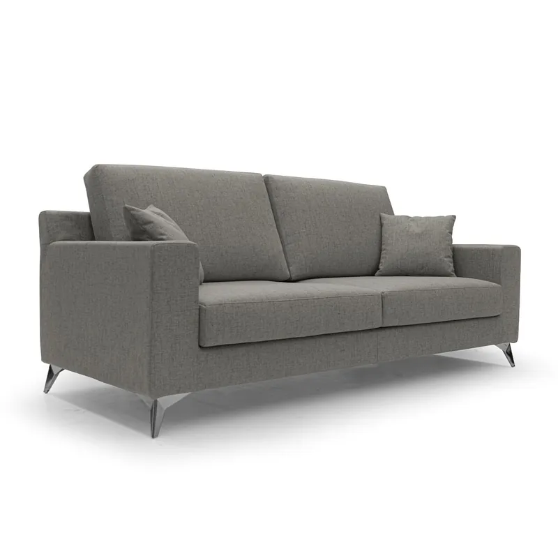 Michael Canapé de tela impermeable y antimanchas 206 cm Amarillo - Sofás sillones puffs