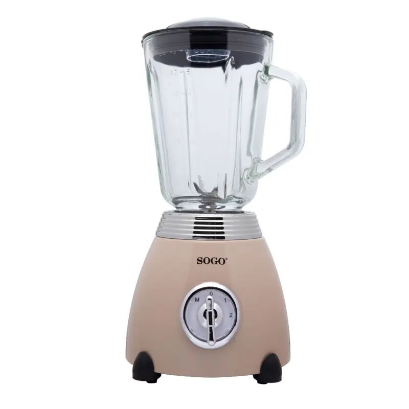 BATIDORA VASO CRISTAL RETRO - 1,5L - 500W - BIEGE