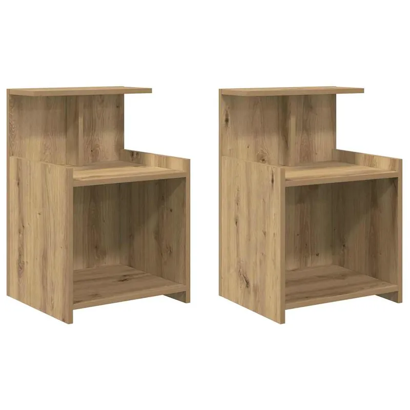 Soluna Home - Mesitas De Noche Madera Madera Clara 40 x 35 x 60 cm