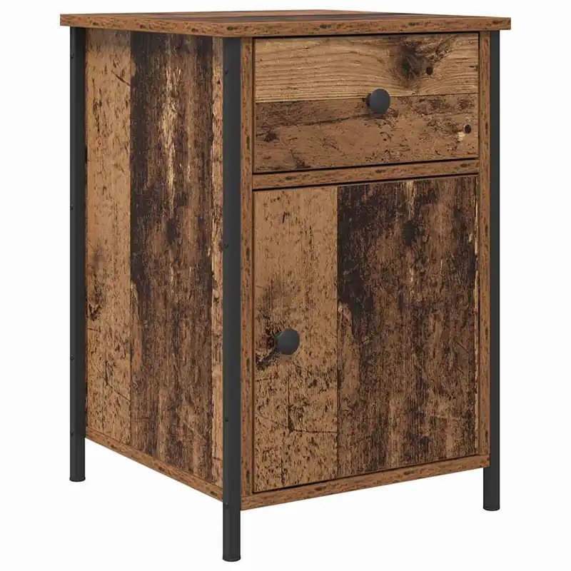 Soluna Home - Mesitas De Noche Madera Madera Oscura 40 x 42 x 60 cm
