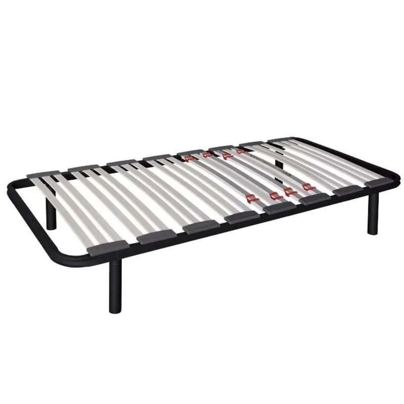 Somier multiláminas con Reguladores Lumbares, Firmeza Adaptable, Tubo 40x30 mm y Laminas de Haya Natural Con o Sin Patas, en Varias Medidas - Descanso
