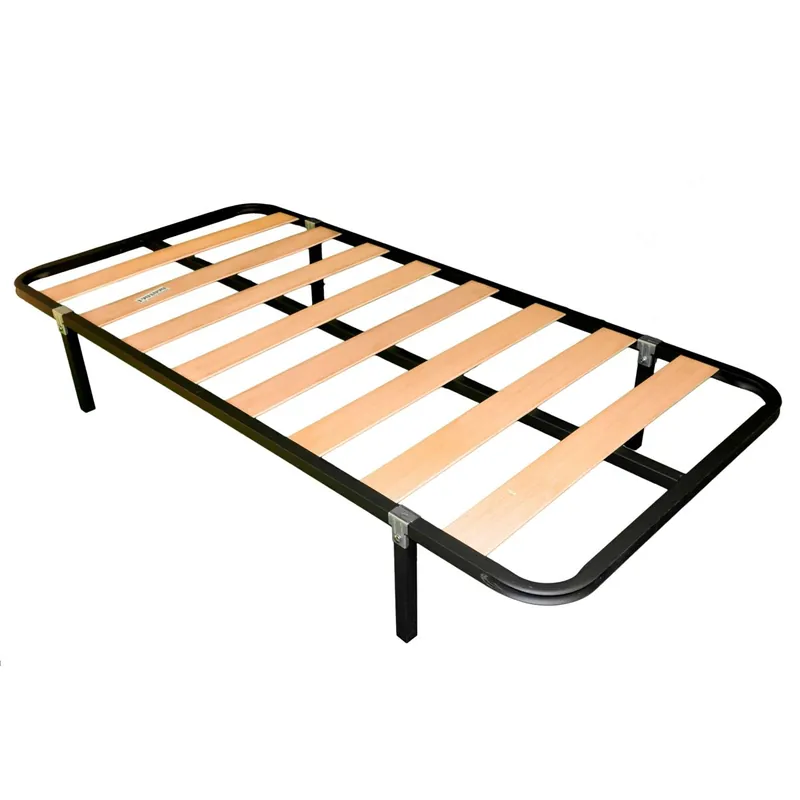 Somier 90x180 cm de Tubo acerado 30x30 mm con Refuerzo Central láminas de chopo (con 4 Patas) - Descanso