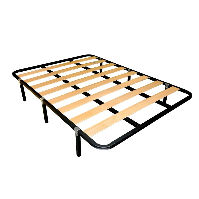 Somier 135x180 cm de Tubo acerado 30x30 mm con Refuerzo Central láminas de chopo (con 4 Patas, 135x180 cm) - Descanso