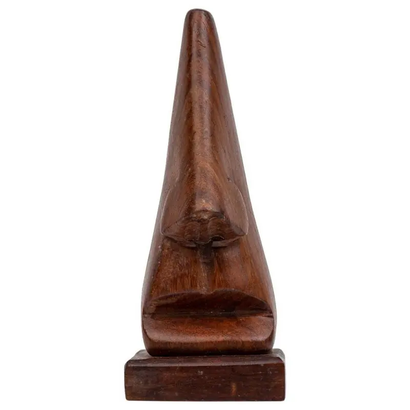 Soporte de lentes de madera marrón 15x5x5 - Decoración