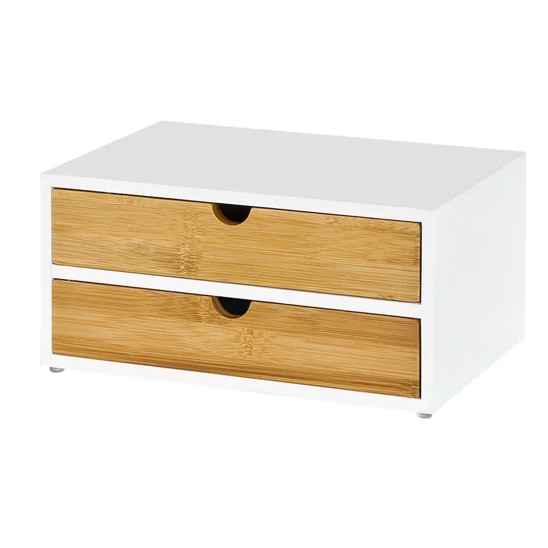 SoBuy Estante Cafetera, Soporte para Cápsulas de Café o Bolsas de té, con 2 cajones FRG180-WN
