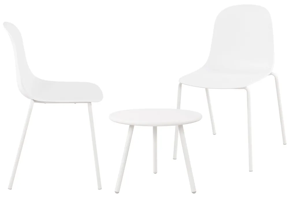 Suite de 2 plazas Berdin Plástico Blanco 50X156X85 cm - Jardín
