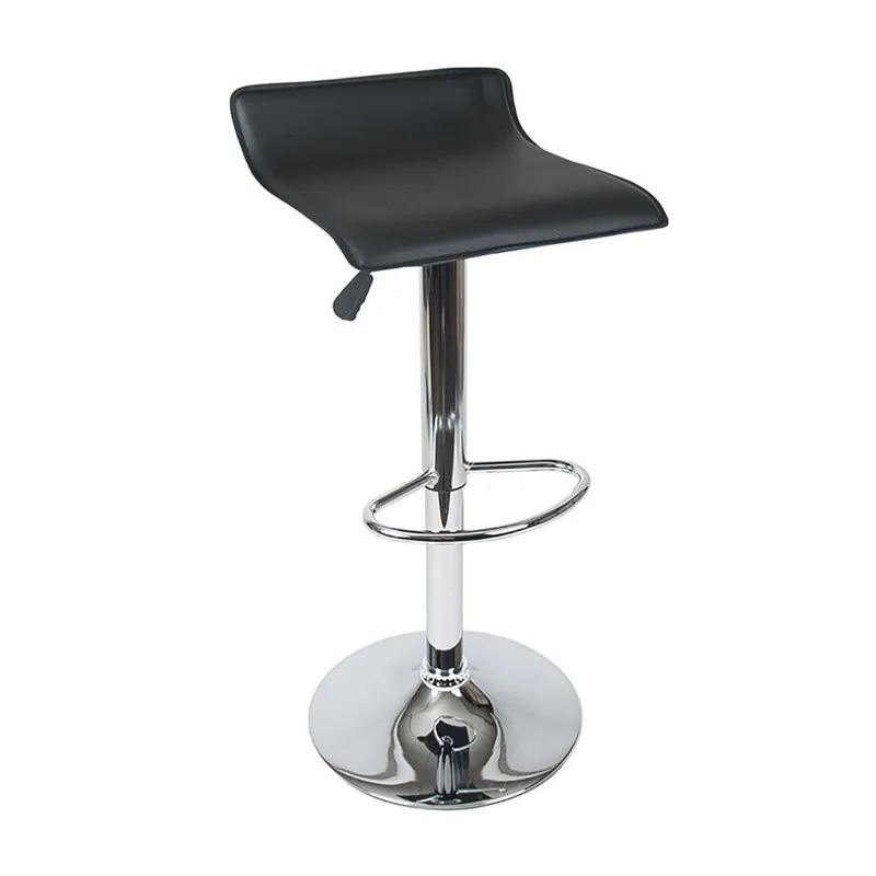 Acomoda Textil – Taburete Acolchado con Altura Ajustable y Soporte Estable para Cocina o Barra. (Blanco) - Muebles